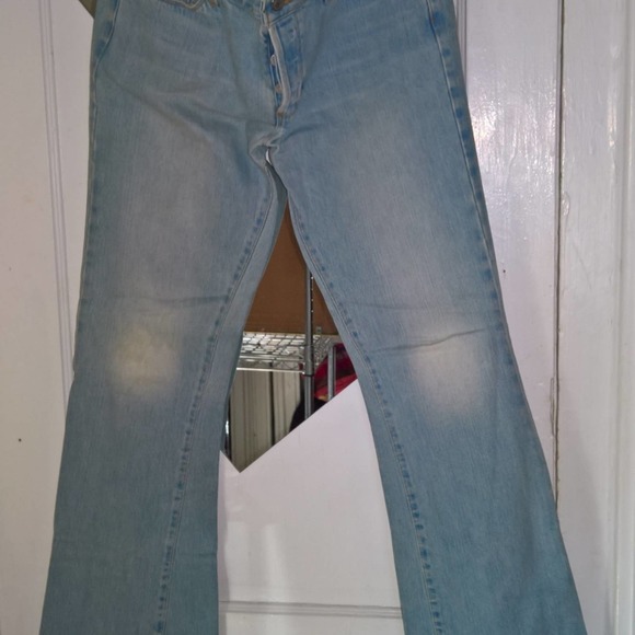 Vtg GAP Modern Flare Button Fly Light wash Jeans made in USA - Picture 4 of 6